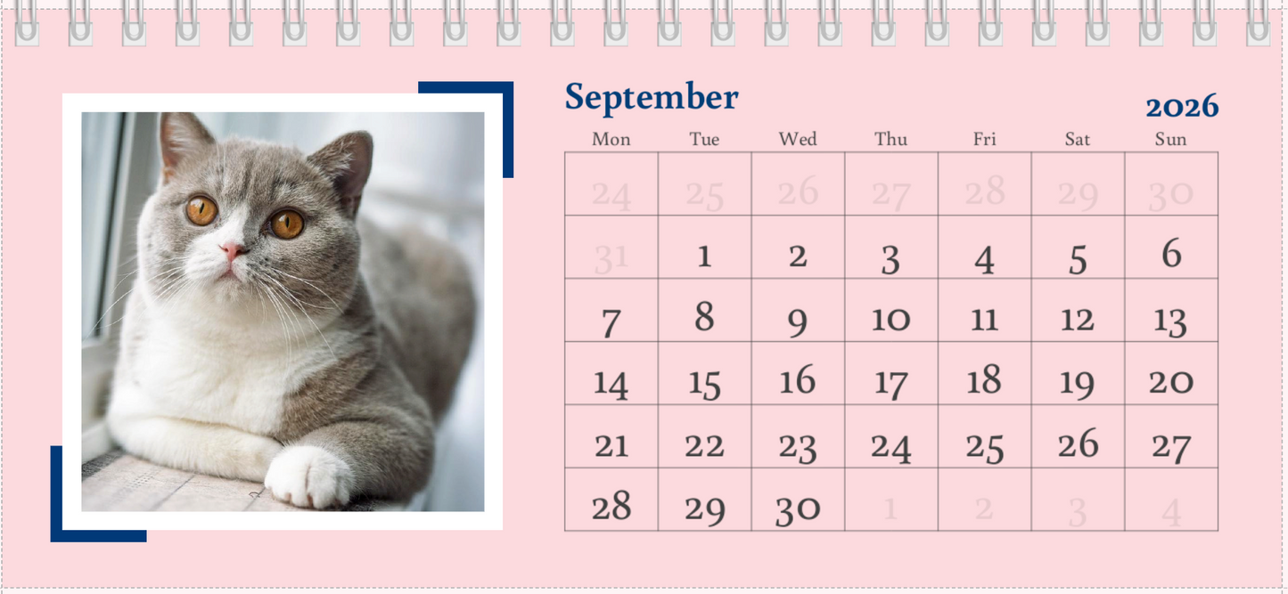 2026 Desk Calendar