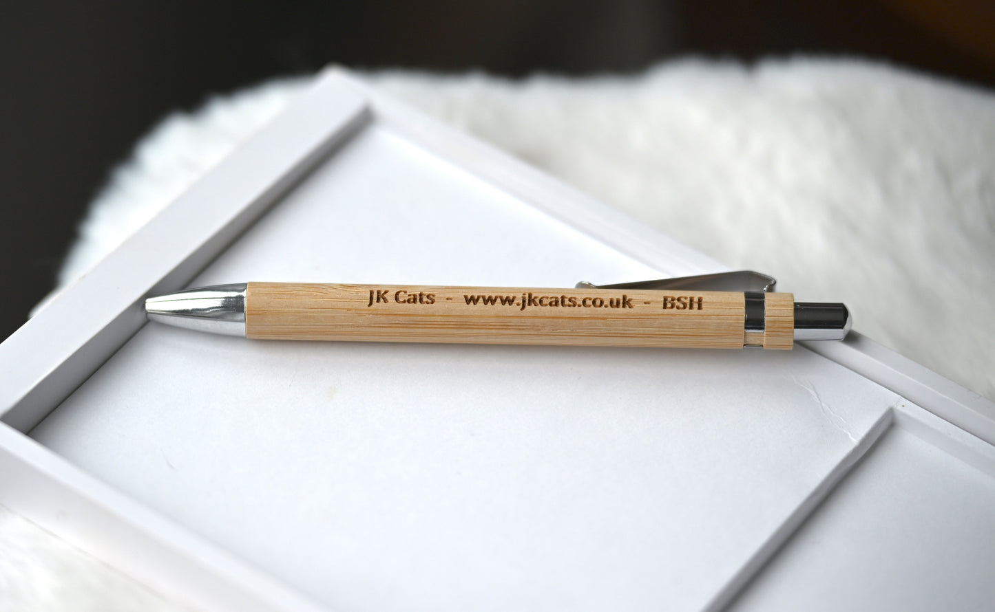 Bamboo Pen with JKCats Logo