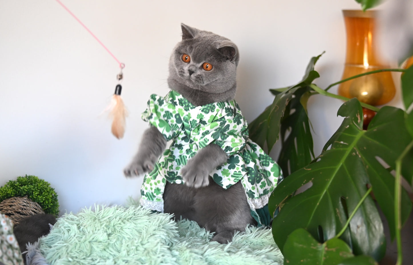 St. Patrick's Day Green Clover Princess Dress